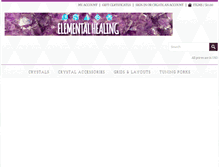 Tablet Screenshot of elementalhealingshop.com